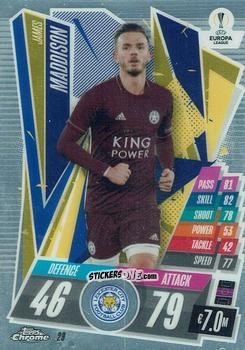 Sticker James Maddison - UEFA Champions League Chrome 2020-2021. Match Attax n. 29 - Topps