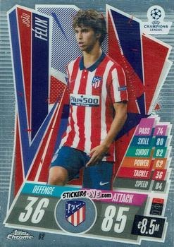 Cromo Joao Felix - UEFA Champions League Chrome 2020-2021. Match Attax n. 62 - Topps