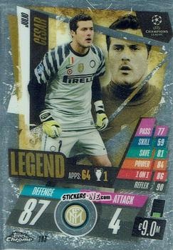 Sticker Julio Cesar - UEFA Champions League Chrome 2020-2021. Match Attax n. 193 - Topps