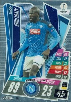 Cromo Kalidou Koulibaly - UEFA Champions League Chrome 2020-2021. Match Attax n. 147 - Topps