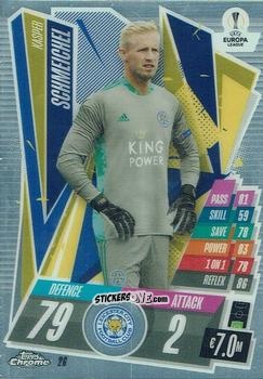 Cromo Kasper Schmeichel - UEFA Champions League Chrome 2020-2021. Match Attax n. 26 - Topps