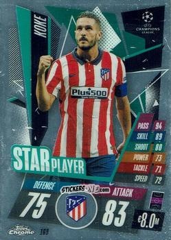 Figurina Koke - UEFA Champions League Chrome 2020-2021. Match Attax n. 169 - Topps