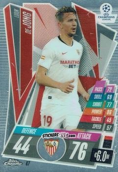 Figurina Luuk de Jong - UEFA Champions League Chrome 2020-2021. Match Attax n. 67 - Topps