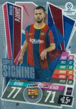 Cromo Miralem Pjanic - UEFA Champions League Chrome 2020-2021. Match Attax n. 50 - Topps