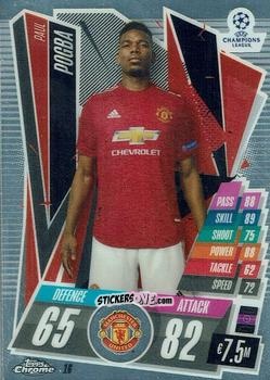 Cromo Paul Pogba - UEFA Champions League Chrome 2020-2021. Match Attax n. 16 - Topps
