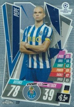 Sticker Pepe - UEFA Champions League Chrome 2020-2021. Match Attax n. 112 - Topps