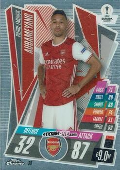 Cromo Pierre-Emerick Aubameyang - UEFA Champions League Chrome 2020-2021. Match Attax n. 39 - Topps