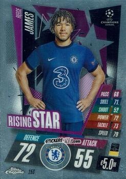 Sticker Reece James - UEFA Champions League Chrome 2020-2021. Match Attax n. 153 - Topps