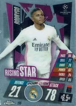 Cromo Rodrygo - UEFA Champions League Chrome 2020-2021. Match Attax n. 155 - Topps