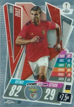 Cromo Ruben Dias - UEFA Champions League Chrome 2020-2021. Match Attax n. 115 - Topps