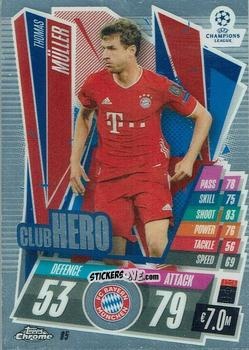 Sticker Thomas Muller - UEFA Champions League Chrome 2020-2021. Match Attax n. 85 - Topps