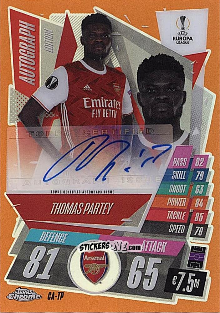 Cromo Thomas Partey - UEFA Champions League Chrome 2020-2021. Match Attax n. CA-TP - Topps
