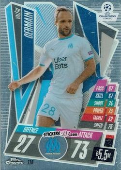 Sticker Valere Germain - UEFA Champions League Chrome 2020-2021. Match Attax n. 110 - Topps
