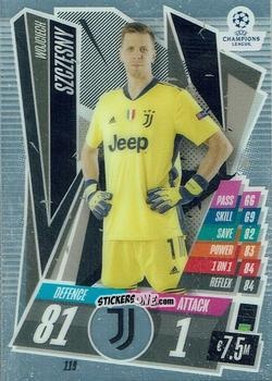 Figurina Wojciech Szczesny - UEFA Champions League Chrome 2020-2021. Match Attax n. 119 - Topps