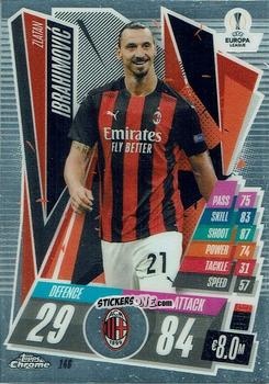 Cromo Zlatan Ibrahimovic - UEFA Champions League Chrome 2020-2021. Match Attax n. 146 - Topps