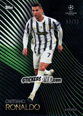 Sticker Cristiano Ronaldo - UEFA Champions League Knockout 2020-2021 n. 36g - Topps