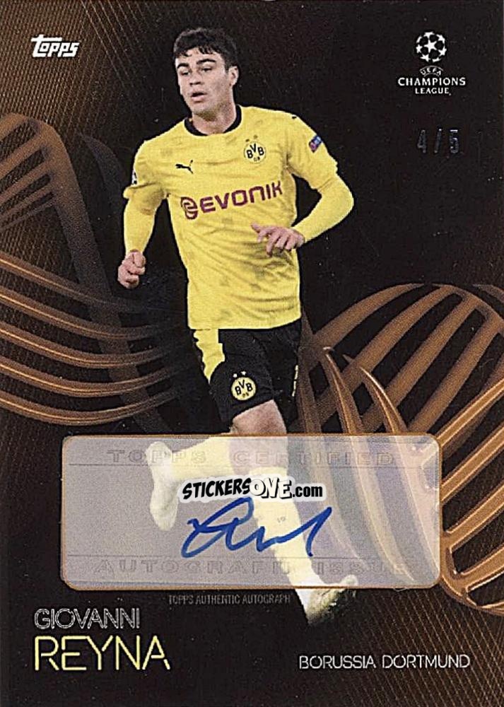 Cromo Giovanni Reyna - UEFA Champions League Knockout 2020-2021 n. A14br - Topps