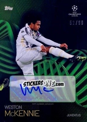 Sticker Weston McKennie - UEFA Champions League Knockout 2020-2021 n. A10g - Topps