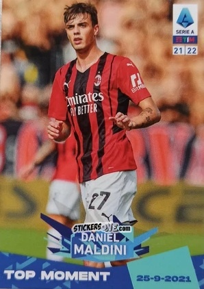 Cromo Daniel Maldini - Serie A TIM 2021-2022. Official Celebration Set n. CS56 - Panini