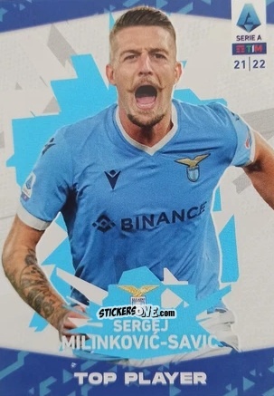 Sticker Sergej Milinkovic-Savic - Serie A TIM 2021-2022. Official Celebration Set n. CS19 - Panini
