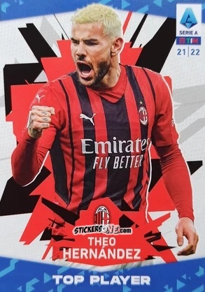 Sticker Theo Hernandez - Serie A TIM 2021-2022. Official Celebration Set n. CS20 - Panini