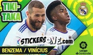 Sticker Benzema/Vinicius - Liga Spagnola 2022-2023 n. T12 - Panini
