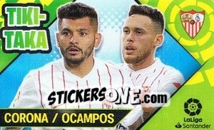 Sticker Corona/Ocampos - Liga Spagnola 2022-2023 n. T17 - Panini