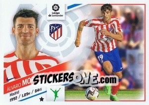 Sticker №47 Morata (Atlético de Madrid) - Liga Spagnola 2022-2023 n. 727 - Panini