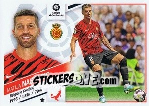 Sticker №53 Nastasic (RCD Mallorca) - Liga Spagnola 2022-2023 n. 733 - Panini