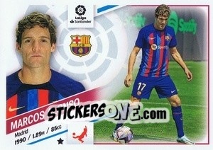 Sticker №66 Marcos Alonso (FC Barcelona) - Liga Spagnola 2022-2023 n. 746 - Panini