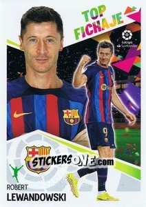 Sticker №67 Lewandowski (FC Barcelona) - Liga Spagnola 2022-2023 n. 747 - Panini