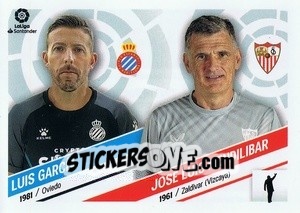 Sticker Luis García (RCD Espanyol) / José Luis Mendilibar (Sevilla CF) - Liga Spagnola 2022-2023 n. M41 - Panini