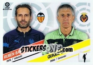 Sticker Rubén Baraja (Valencia CF) / Quique Setién (Villarreal CF) - Liga Spagnola 2022-2023 n. M42 - Panini