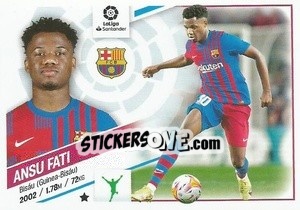 Sticker Ansu Fati (17) - Liga Spagnola 2022-2023 n. 117 - Panini