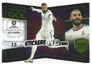 Sticker Benzema - Real Madrid (3) - Liga Spagnola 2022-2023 n. 623 - Panini