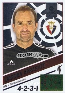 Sticker Entrenador CA Osasuna - Jagoba Arrasate (2) - Liga Spagnola 2022-2023 - Panini