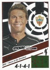 Cromo Entrenador UD Almería - Rubi (2) - Liga Spagnola 2022-2023 - Panini