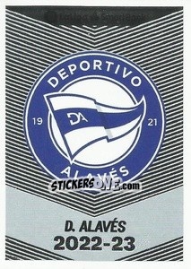 Sticker Escudo D. Alavés (1) - Liga Spagnola 2022-2023 n. 651 - Panini