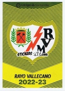 Cromo Escudo Rayo Vallecano (1) - Liga Spagnola 2022-2023 - Panini