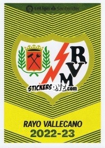 Sticker Escudo Rayo Vallecano (1) - Liga Spagnola 2022-2023 n. 431 - Panini