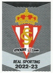 Cromo Escudo Real Sporting (19) - Liga Spagnola 2022-2023 - Panini