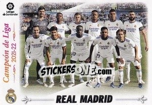 Sticker Formación Real Madrid - Campeón de Liga (1)