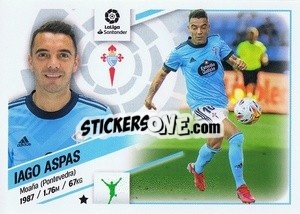 Sticker Iago Aspas (19) - Liga Spagnola 2022-2023 n. 209 - Panini
