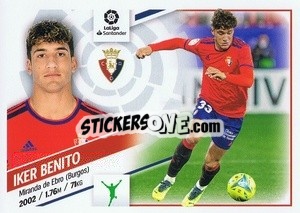 Sticker Iker Benito (17B) - Liga Spagnola 2022-2023 - Panini