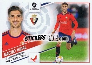 Sticker Nacho Vidal (5) - Liga Spagnola 2022-2023 n. 405 - Panini