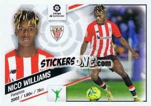 Figurina Nico Williams (18A) - Liga Spagnola 2022-2023 - Panini