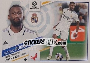 Sticker №14 Rüdiger (Real Madrid) - Liga Spagnola 2022-2023 n. 694 - Panini