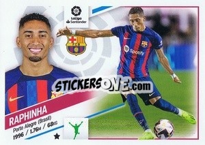Sticker №17 Raphinha (FC Barcelona) - Liga Spagnola 2022-2023 - Panini