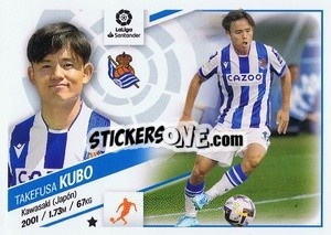 Sticker №21 Kubo (Real Sociedad) - Liga Spagnola 2022-2023 n. 701 - Panini