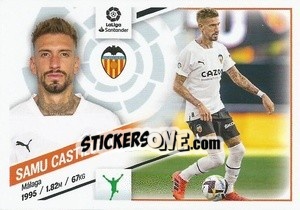 Sticker №25 Samu Castillejo (Valencia CF) - Liga Spagnola 2022-2023 n. 705 - Panini